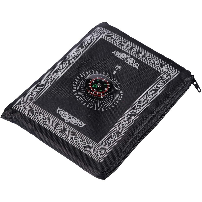 HTUK Portbale Travel Prayer Mat With Compass Pocket Sized Carry