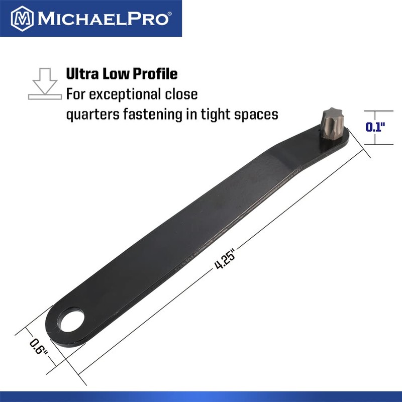 MichaelPro 5-Piece Ultra Low Profile Offset Screwdriver Set, Slim Profile