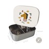 kikadu Lunch Box Rabbit Rosé – Children's Tableware, BPA-Free, with