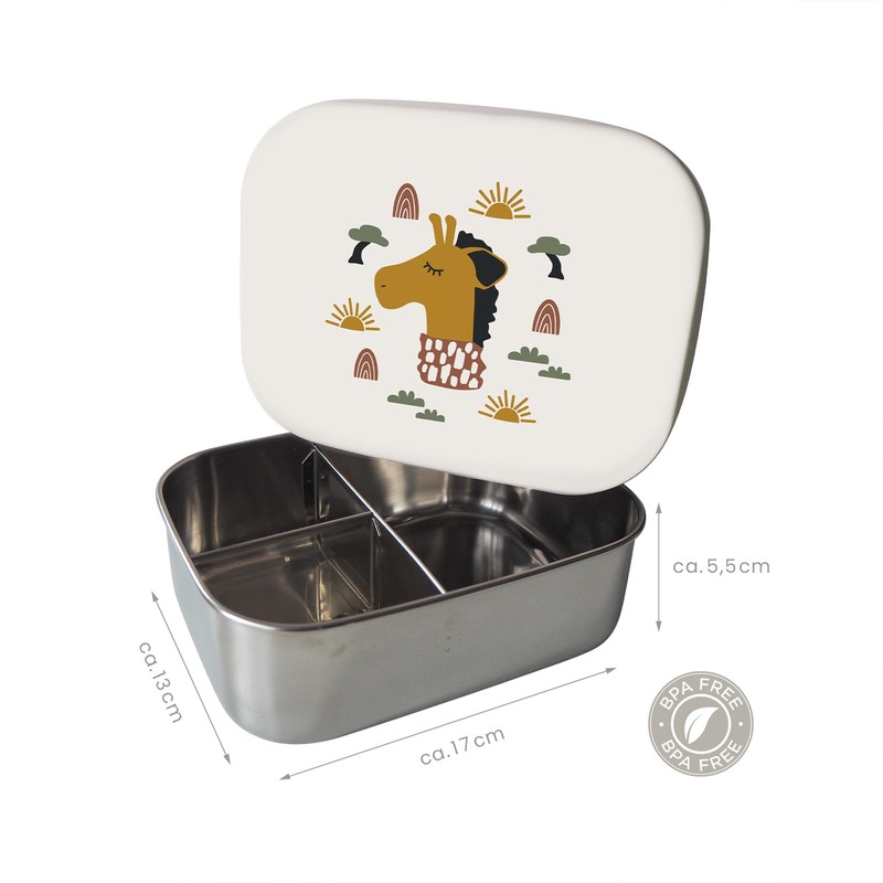 kikadu Lunch Box Rabbit Rosé – Children's Tableware, BPA-Free, with