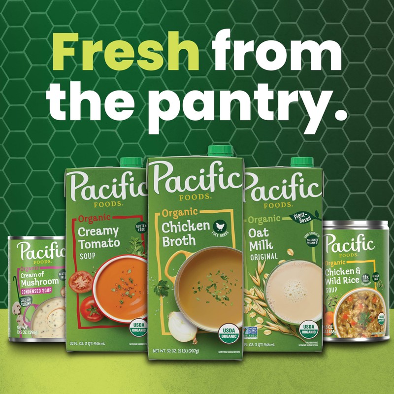 Pacific Foods Organic Unsweetened Almond Milk, Plant Based Milk, 32