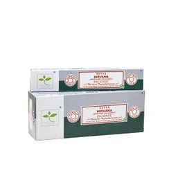 EARTH Satya Nirvana Ritual Incense Sticks 15 GMS (Pack of 12) (Green Certified) Indian Perfumed Hand Rolled Agarbatti Perfect for Worship, Church, Aroma Therapy, Relaxation, Positivity