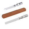 Beavorty 2sets Stainless Steel Nail Files Pouches Dual-Sided Manicure Tools