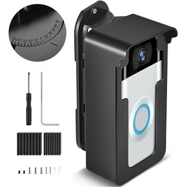 Adjustable Doorbell Angle Mount BITIWEND 45 to 135 Degree, Doorbell Bracket Compatible with Video Doorbell 4/3 Plus/3/2/1(2020-2021 Release/ Pro-Pro2), Anti-Theft Doorbell Wall Holder with Rain Cover