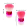 2 PCS Nail Dust Brush,Multipurpose Makeup Tool Soft Fiber Bristles