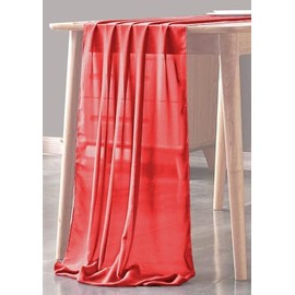 Backdrop King Inc, 10ft Chiffon Table Runner for Wedding, Decorations for Birthday Parties, Banquets, Engagements, Sheer (Salmon)