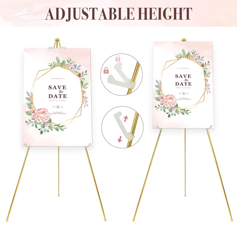 DDEAT Easel Stand for Sign 63'' Art Easels for Display