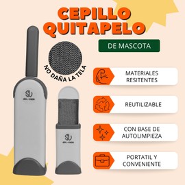 SILVERSTORE® ️ 2 Bürsten für Haus und Reisen, Haarentferner für Haustiere, Fusselbürste, Kleidung, entfernt Haare, Katzen, Hunde und Kleidung usw. (rot)