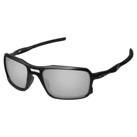 LenzReborn Polarised Lens Replacement for Oakley Triggerman OO9266 Sunglasses - Other Options, Silver Titanium - Polarized Mirrored