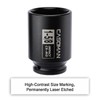 CASOMAN 6-Point 1/2-Inch Drive Deep Impact Socket- 1-5/8" (SAE), CR-MO,