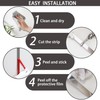 Lunghaa Peel and Stick Metal Finish Molding Trim, Stainless Steel