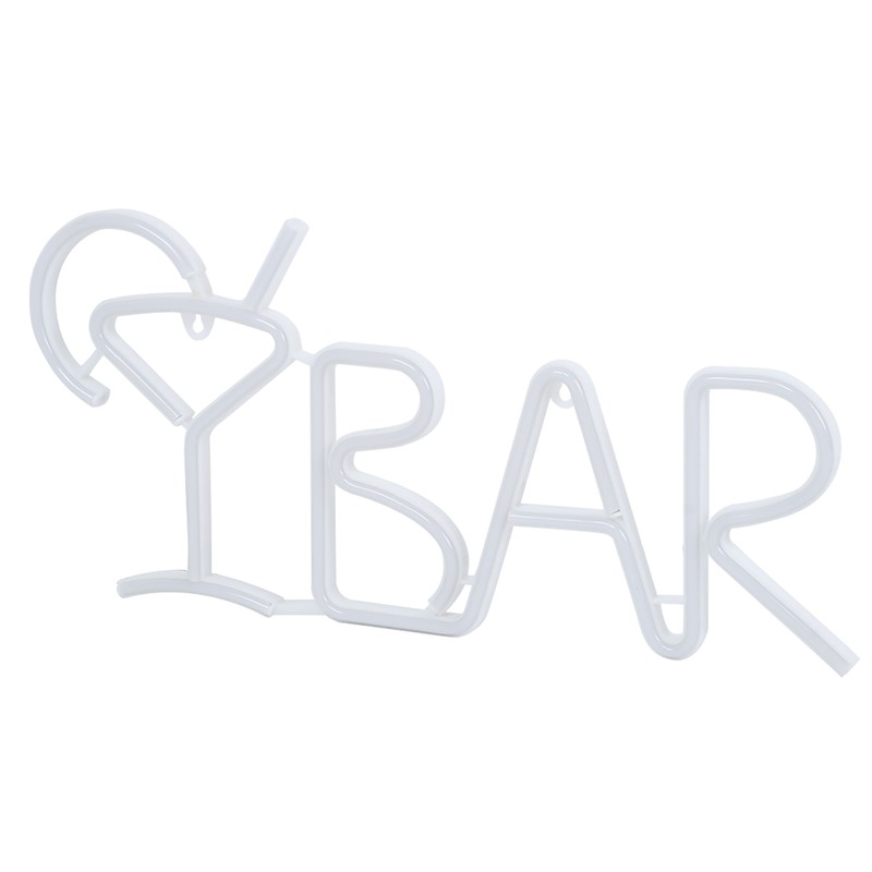 BAR Letters Shaped LED Neon Light Shop Signs Light for