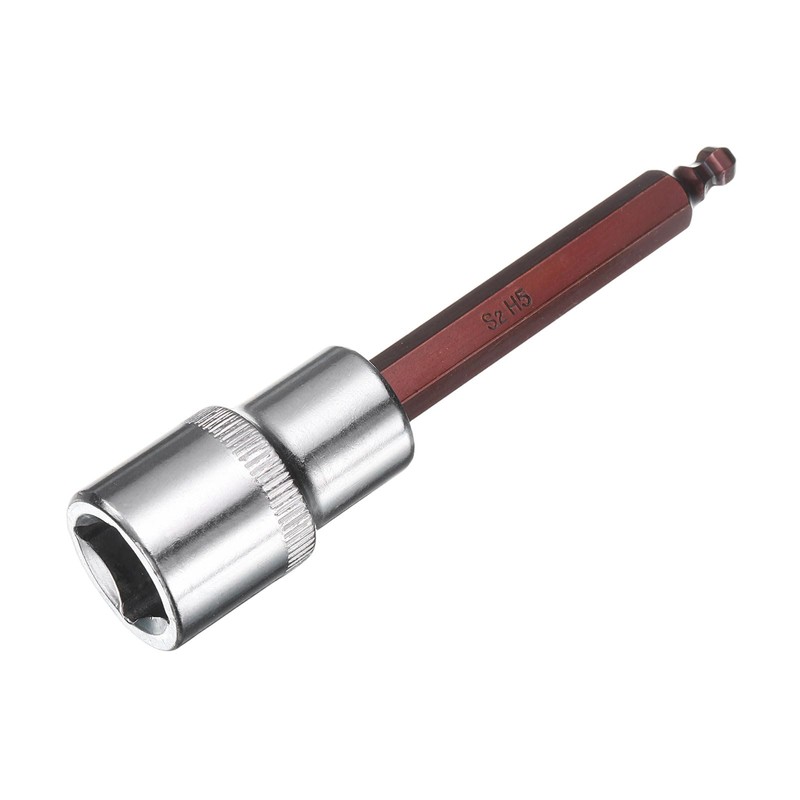HARFINGTON 5mm Ball End Hex Bit Socket 1/2" Square Drive