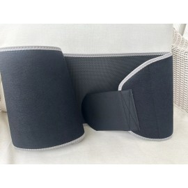 Unbranded Sweat Sweet Waist Trimmer Unisex Waist Trainer Sauna Belt, Neoprene Gray-Medium