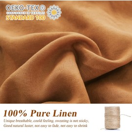 Simple&Opulence 100% Linen Duvet Cover Set, 3 PCS Natural French Flax Rust Duvet Cover King Size, Breathable Soft Comfy Linen Bedding Comforter Cover with 2 Pillowcases(Rust, 104"x92")