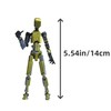 Nemoro Pre-Assembly 3D Printed 5.54'' Dummy13 Action Figure, Multi-Jointed Tian13,