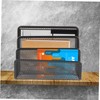 NUOBESTY File Holder Metal Mesh File Magazine Holder 4 Compartments