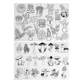 Water Soluble Embroidery Patterns - Stick and Sew Embroidery Patterns Embroidery Transfer Patterns,Hand Embroidery Patterns for Cotton, Linen, Silk, Family, Friends, Home Decor