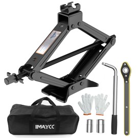 IMAYCC Car Jack Kit, Scissor Jack for Car 2 Ton (4409 lbs) Tire Jack Repair Kit,Spare Tire Changing Kit with Lug Wrench,Emergency Kit for Vehicle/Auto/SUV/MPV