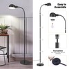 MHYFYH Adjustable LED Floor Lamp with Flexible Gooseneck, Rotatable Shade,