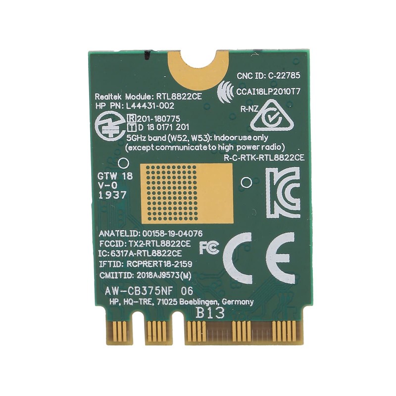 WiFi Module, 802.11a / B/G/N/AC RTL8822CE 2.4 5.0GHz BT 5.0