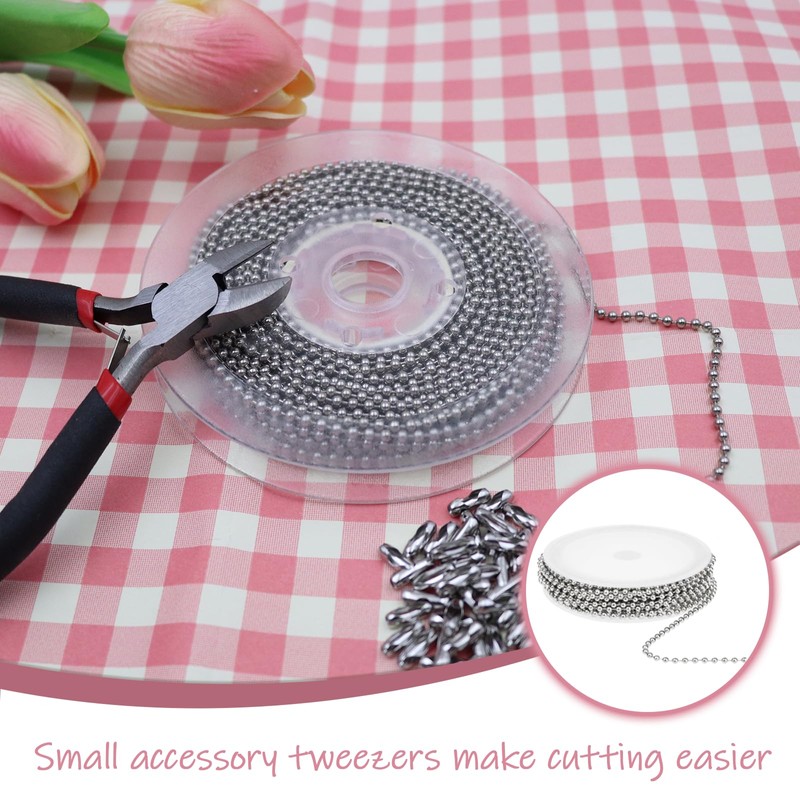 LOREC 10 Metre Ball Chain, Stainless Steel Beads Roller Chain,