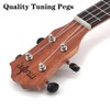 Dolphin/Bird Carved 21 inch Soprano Ukulele Sapele Wooden Small Hawaiian