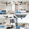 ocioc 42 inch Ceiling Fans with Lights and Remote, Dimmable