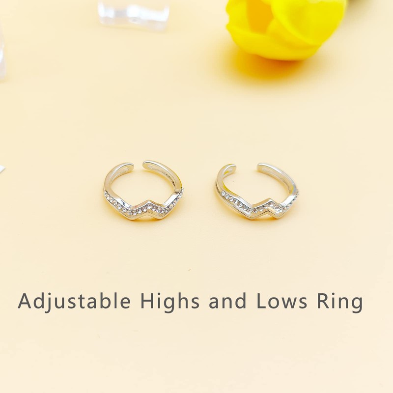 Ymimanchil To My Daughter Highs and Lows Inspirational Ring Mother