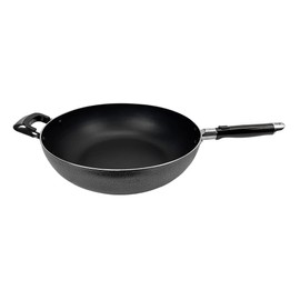 MH GLOBAL Aluminum Nonstick Frying Pan Wok Skillet with Side Handle,Dishwasher Safe, 13.5"