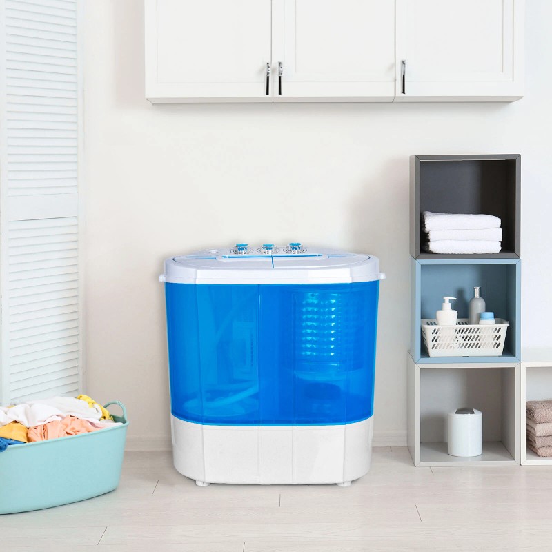 Segawe Portable Compact Lightweight Washer Twin Tub Laundry Washing Machine