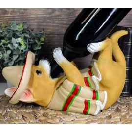 Poncho Vino Chihuahua Dog Wine Bottle Holder Cradle Kitchen Decoration