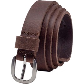 Ashford Ridge 25mm Full Grain Leather Belt - Vintage Brown - XL
