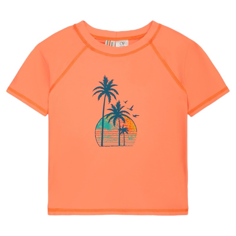 Ocean Pacific Boys' Rashguard and Trunks Swimsuit Set, Tropical, 18