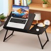 Laptop Bed Desk, 5-Angle Adjustable Bed Laptop Table with Cup