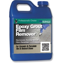 Miracle Sealants Epoxy Grout Film Remover for Ceramic & Porcelain Tile, Tile & Natural Stone, Quart