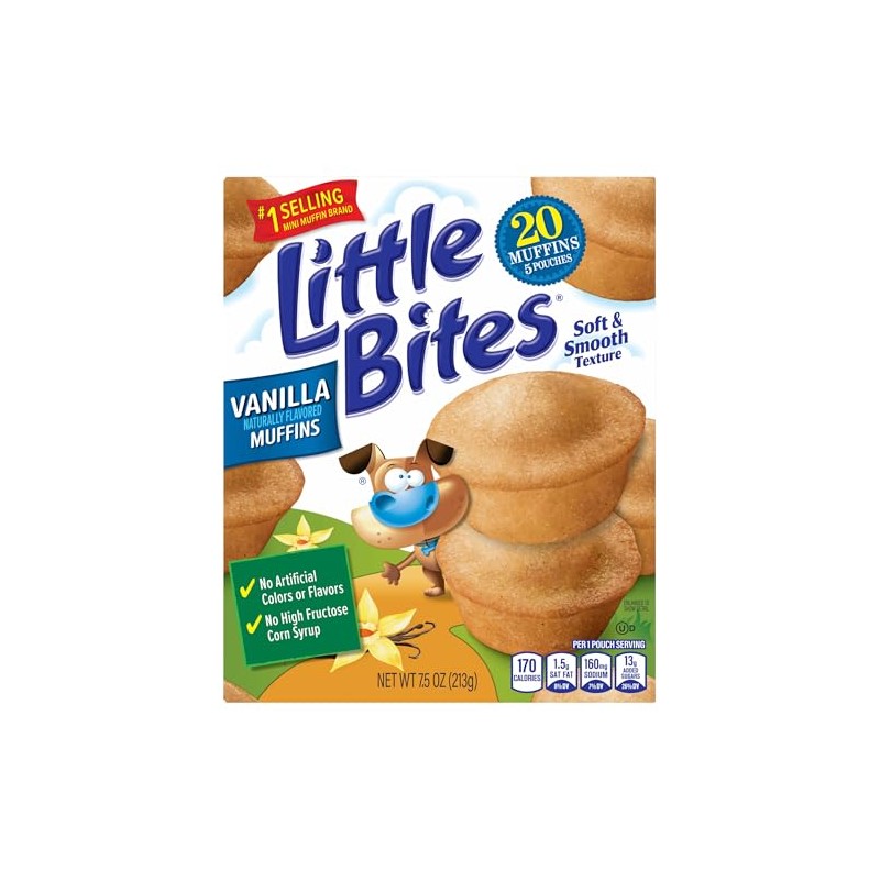 Little Bites Vanilla Muffins, 5 individual packs, (1.5 oz each),