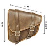 Vance Leather Swing Arm Bag Left Side Distressed Brown