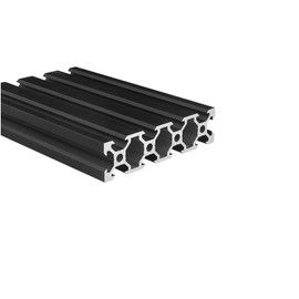 Kwweeoo 2080 Aluminum Extrusion V Slot 800mm Long Black 1 Pack, Extruded Aluminum Profile V-Slot 20 Series European Standard Anodized Linear Rail 20 x 80 31.5" 1Pcs
