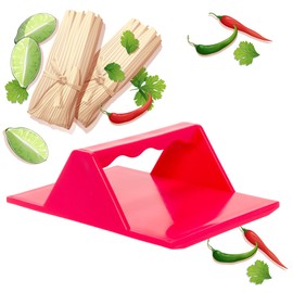 Tamales Masa Spreaders - Utensilios de cocina - Mango ergonómico de fácil agarre por Mindful Design (1 paquete, rojo)