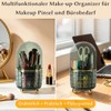 FAVORTALK Make-Up Cosmetic Organiser with 6 Compartments, 360° Rotating Brush