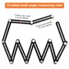 Hole Locator Steel Multi Angle Measuring Ruler Portable Universal Wall