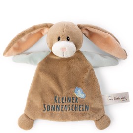 Lopino 62980 Comforter Rabbit Small Sunshine 20 x 17 cm Brown Cuddly Toy for Babies and Toddlers