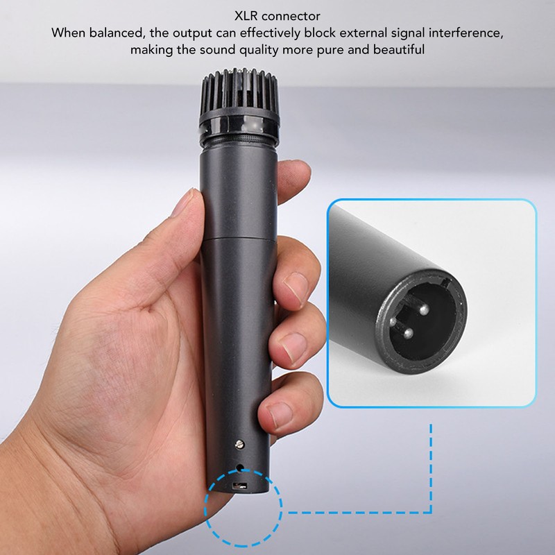 Cardioid Dynamic Vocal Microphone High Sensitivity Handheld Wired Karaoke Mic
