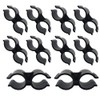 SCRTB Double Pipe Clamp 10 Pcs Pipe Clamp Connection,Shelf Pole