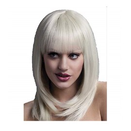 Fever 42522 Women's Long Wavy Wig with Fringe, 48 cm, Tanja Wig, Blonde, One Size