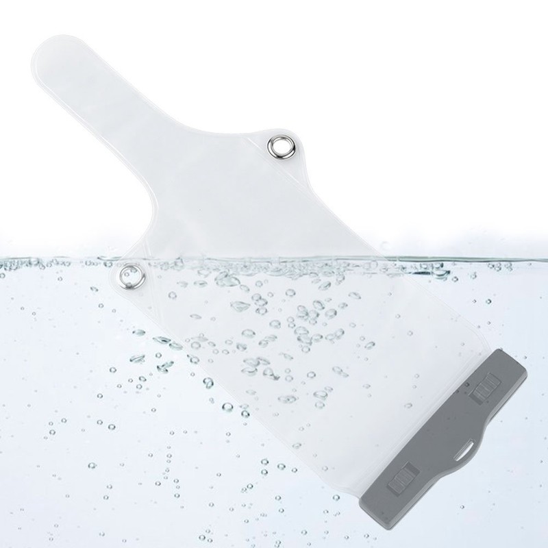 Universal Walkie Talkie Transparent Waterproof Rainproof Bag Clip Lanyard Protective