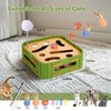 GLYVIAN 5-in-1 Cat Toys Interactive Wooden Cat Puzzle Toy Intelligence