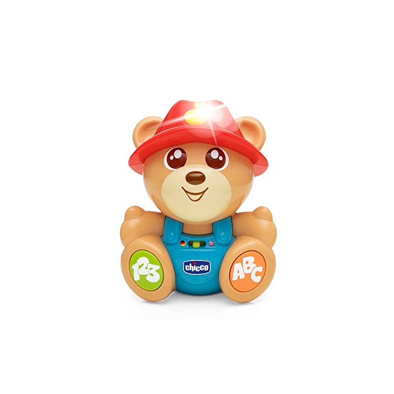 CHICCO Teddy the Bear Friend (DE/EN), Talking Interactive Bear, Learn
