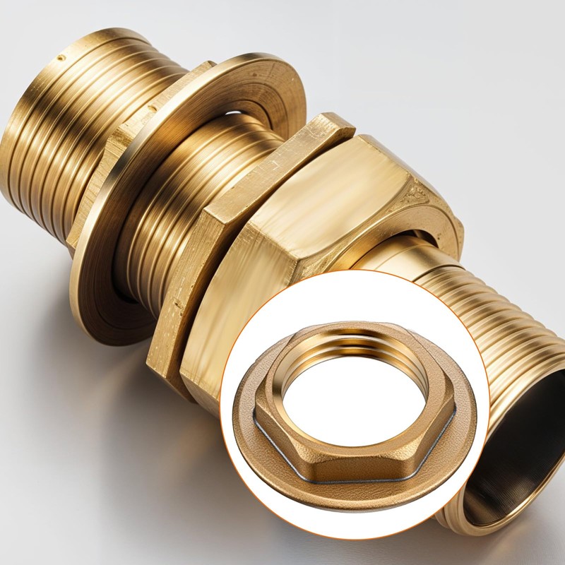 4 Pack 1/2 Inch NPT Female Locks Nut Pipe Fitting
